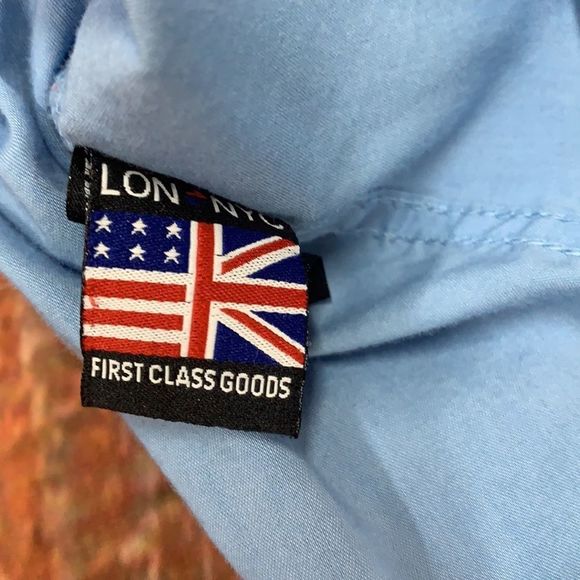 SzL Lin NYC Blue Button Down Shirt 👔 - Picture 7 of 8